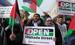 Issa Amro during a non-violent protest with his organisation