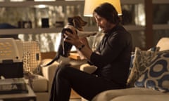 Puppy love … Keanu Reeves and dog in John Wick.