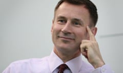 Health secretary Jeremy Hunt: 'withholding uncomfortable information'.