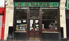M.Manze pie and mash shop Tower Bridge Road