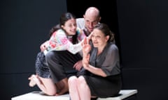 Phoebe Fox, Mark Strong and Nicola Walker  in A View from the Bridge, directed by Ivo van Hove.