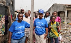 Residents of the Badia East slum in Lagos, who were evicted last year when the area was razed to make way for a World Bank-funded project.