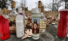 A street-side memorial commemorates another life lost in Newburgh, New York.