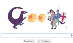 st george google doodle