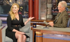 Amy Schumer talks with CBS Late Show host David Letterman