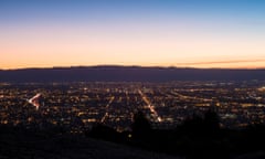 Silicon Valley at sunset