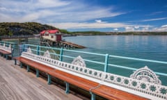 Mumbles Pier at the western edge of Swansea Bay.