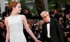 Emma Stone and Woody Allen at the Irrational Man premiere last night.
