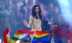 Conchita Wurst … Triumphing at the Eurovision Song Contest in 2014.
