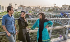 Startup success stories, left to right: Mohammad Noresi, founder of  Hamijoo, Nazanin Daneshvar, founder of Takhfifan and Tabassom Latifi, founder of Mamanpaz, photographed in Tehran.