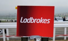 Ladbrokes payout area at Cheltenham racecourse