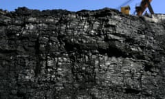 Chipping away … an open pit coal mine in Chifeng, China.