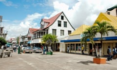 Commercial buildings in the centre of Paramaribo 
