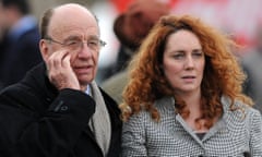 Rupert Murdoch and Rebekah Brooks in 2010. Mike Darcey’s departure leaves the way open for her return to the company.