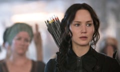 Jennifer Lawrence as Katniss Everdeen in Hunger Games