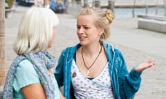 Daughter quarrelling with her mother