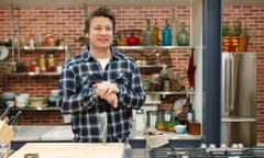 Jamie Oliver on the set of his Food Revolution programme in the US, which won an Emmy award, and ran from 2010 to 2011.