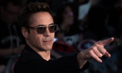 Robert Downey Jr at the European premiere of The Avengers: Age of Ultron