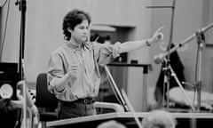 James Horner at work in the Abbey Road studios, north London.