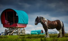 Travellers at the Appleby Horse Fair in Cumbria