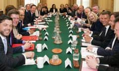 David Cameron chairs a cabinet meeting at 10 Downing Street