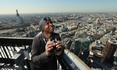 David Lindo on the Tower 42 office block in London.