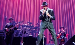 Leonard Cohen … Performing at the First Direct Arena in Leeds.