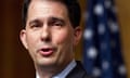 Wisconsin governor Scott Walker speaks in Washington.