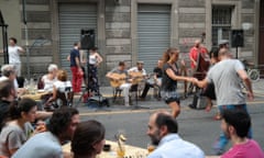 Nightlife in the San Salvario district of Turin