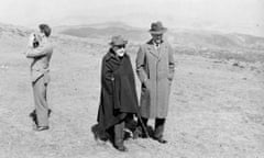 Berenson and Clark walking near I Tatti in 1950.