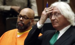 Suge Knight and his lawyer Thomas Mesereau on Tuesday.