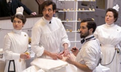 Eve Hewson, Clive Owen, Michael Angarano and Zuzanna Szadkowski in hospital period drama The Knick.