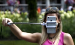 girl women selfie stick photo iphone