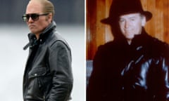 Film composite of Johnny Depp as Whitey Bulger in Black Mass and Whitey Bulger (credit: AP)