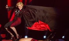 Occupational hazard ... Madonna takes at tumble at the 2015 Brit Awards.