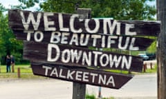 Welcome sign, Talkeetna Alaska