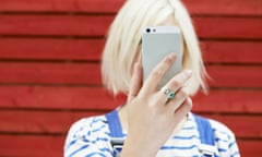 woman taking a photo of herself