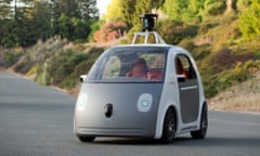 an early version of Google's prototype of a self-driving car