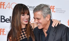 Bum deal … Sandra Bullock and George Clooney.