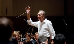 Claudio Abbado conducting the Lucerne Festival Orchestra