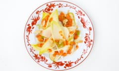 Nuno Mendes' chicory, pear and almond salad
