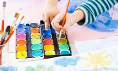 child painting