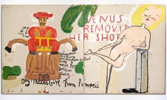 Boy Meets Girl from Pompeii, by Rose Wylie