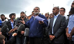 Tariq Jahan speaks to the media