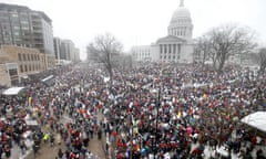 Wisconsin protest 26 February 2011 Governor Scott Walker