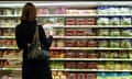 A woman shopping in the supermarket