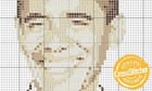 Barack Obama cross stitch