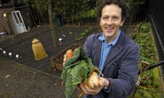 Monty Don at the National Trust staff allotment in London