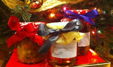 Festive preserves - Piccalilli, Hedgerow jelly, Mulled pears