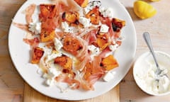 Squash, ricotta, ham